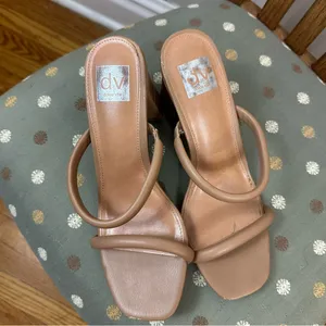 DV by Dolce Vita | Halsty Carmel Snake Material Heeled Sandals Size 9.5 thumbnail 6