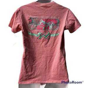 Simply Southern Women Small Pink Southern Tie That Binds Us Graphic‎ T-Shirt thumbnail 1