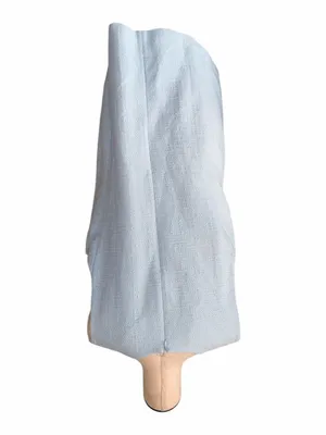 NWOT Ann Taylor Tweed Button Pocket Shift Dress Light Blue thumbnail 5