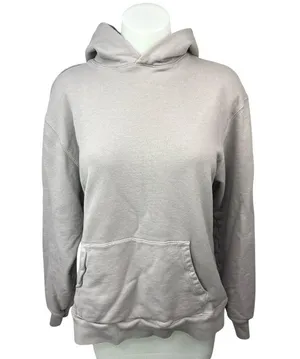 Skims Women's Gray French Terry Fleece Oversized Hoodie Hooded Sweatshirt Top XS thumbnail 3