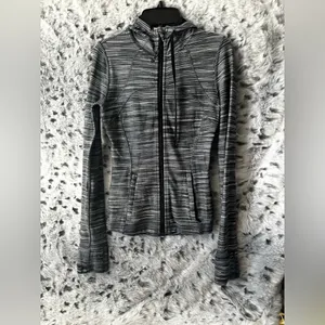 1067. Lululemon Hooded Define Jacket Nulu Size 2 Space Dye Herringbone thumbnail 5