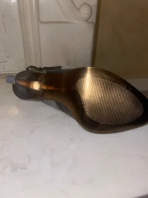 Steve Madden Dark Brown Snakeskin Peep-Toe Slingback Heels thumbnail 5