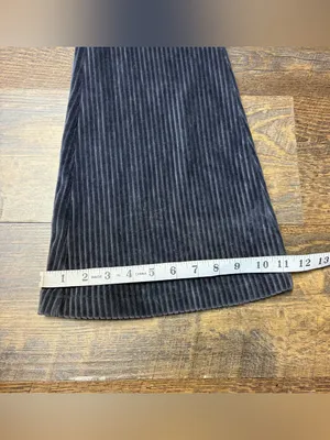 NEW Aerie Groove-On Ribbed Velour Flare Pants Charcoal Gray Womens Medium thumbnail 4
