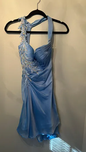 La Femme Blue Formal Dress thumbnail 4