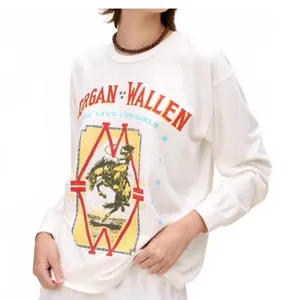 NWT Daydreamer Morgan Wallen Long Live Cowgirls‎ Relaxed Long Sleeve, Size S thumbnail 1