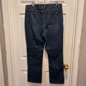 VTG LL Bean Flannel Lined Jeans Womens 14 Classic Fit Red‎ Plaid Stretch Denim thumbnail 6