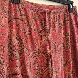 Lauren‎ Ralph Lauren Small Soft Knit Pajama Set Button Red Paisley Designer thumbnail 12