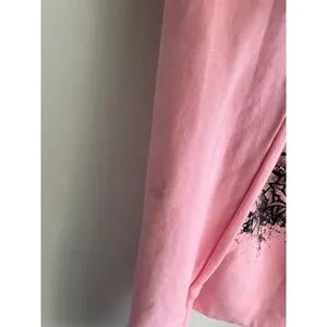 Bejeweled by Susan Fixel Pink Tattoo Graphic Rhinestone Zip Up Hoodie Womens y2k thumbnail 4