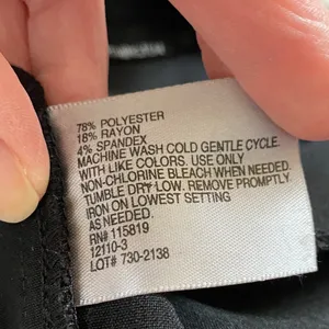 Worthington modern fit women’s black dress pants size 6 Petite button zip hook thumbnail 7