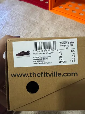 Fitville size 8.5w burgundy shoes thumbnail 4