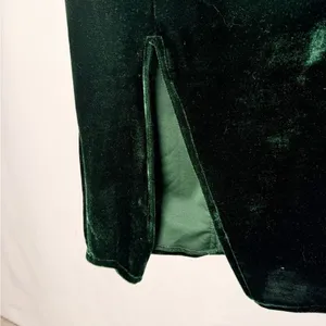 Lulus Hey Baby Velvet Strapless‎ Midi Dress in Emerald Green Size Medium thumbnail 4
