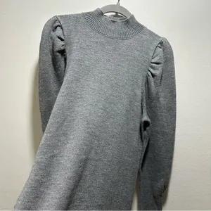 WAYF Lola Puff Sleeve Sweater Dress Size Medium thumbnail 3