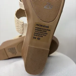 Jellypop women’s Size 8 Cream Woven Strap Wedge Sandals Memory Foam(B95)&✨ thumbnail 11