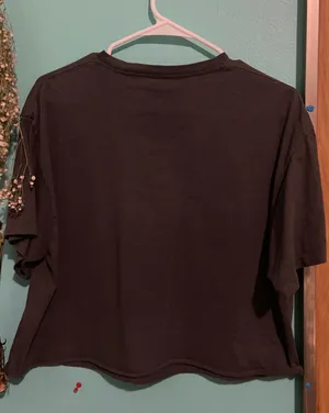 Gray Cropped Tee Size L thumbnail 2