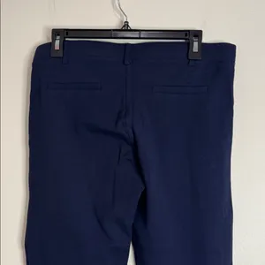 Betabrand Classic DPYP Dress Pant Yoga Pants Straight in Navy size L thumbnail 5