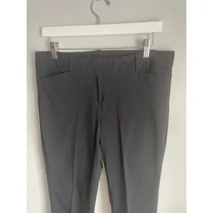 Satinato Black Ankle Trousers Work Pants Office Stretch Minimalist Neutral 10 thumbnail 3