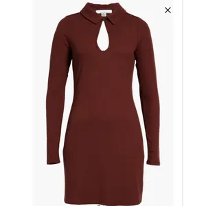 Women's FOURTEENTH PLACE Brown Long Sleeve Ribbed Dress XS thumbnail 10
