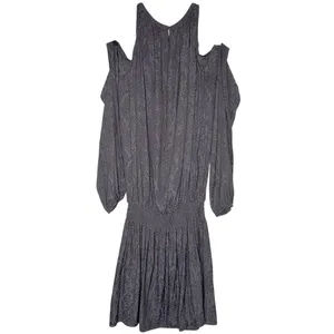Ramy Brooke Lauren Cold Shoulder Snake Print Mini Dress Women's Gray Size Small thumbnail 3