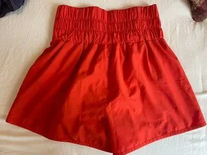 Boutique High Waisted athletic Shorts Orange thumbnail 2