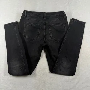 AllSaints Miller Jean W26 Washed Black Skinny Denim Mid Rise W062EB thumbnail 2