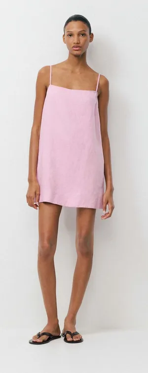 Aritzia Little Moon Arcos Linen Dress Sweet Pea Purple thumbnail 1