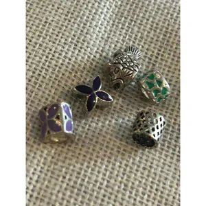 A504 charm bracket silver plated 5 pcs Gray thumbnail 2