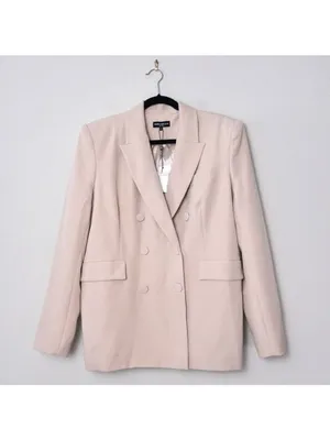 NWT Generation Love Arielle Crepe Blazer XXL Latte Double Breasted thumbnail 5