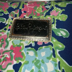 Lilly Pulitzer Ipad Notebook Tablet Neoprene Case Padded 13X9.5" Blue Floral Zip thumbnail 2