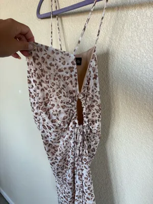Endless Blu Cheetah Print Mini Dress thumbnail 3