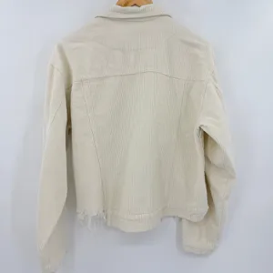POL Cream Corduroy Button-Front Jacket thumbnail 3