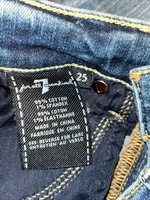 7 for all mankind Classic Blue Straight-Leg Jeans thumbnail 6