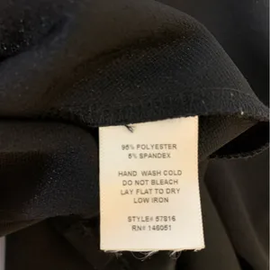 Monteau Black High Neck Sleeveless Dress - Size Large thumbnail 5