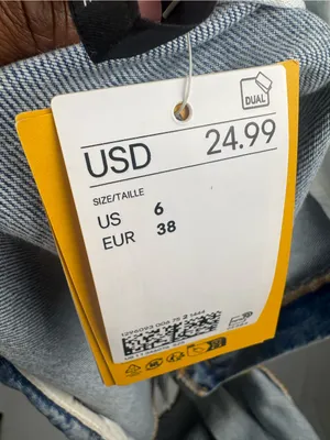 Denim Mini Skirt Pleated H&M Blue thumbnail 8