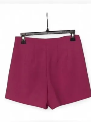 A New Day Women's Pink Stretch Chino Twill Shorts 6 Regular Fit Slash Pockets thumbnail 4