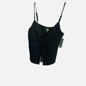 Wild Fable Black‎ Tie Front Cami Top Adjustable Straps XS Summer thumbnail 3