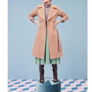 Halogen Atlantic x Pacific Herringbone Belted Coat thumbnail 3