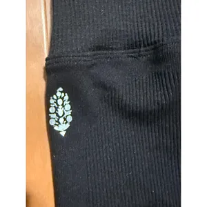 FP Movement Happiness Runs Prajna Shorts Black Ribbed High Rise Biker Yoga XS/S thumbnail 4
