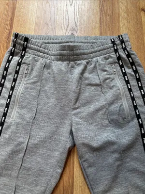 VS PINK Gray Side-Stripe Jogger Pants thumbnail 5