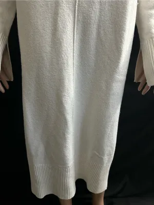 Haven Well Within Organic Cotton Elegant Cream Knit Sweater Dress NWT SM thumbnail 8