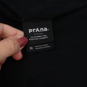 prAna Pants Womens Medium Wide Leg Black Yoga Stretch Sustainable Excellent thumbnail 2