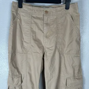 Abercrombie & Fitch Cargo Pants Womens 27/4Long Khaki Tan‎ Utility Straight Leg thumbnail 2
