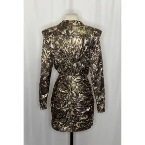 Revolve ALL SAINTS Lilliana‎ Kettu Metallic Mini Dress Allsaints Party Size 4 thumbnail 9