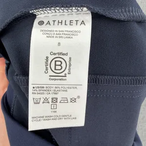 Athleta Endless Bermuda Short Blue Womens Size 8 Activewear Model Chic thumbnail 6