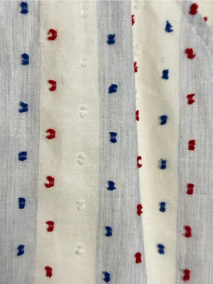 LOFT Swiss Dot Button Front Strappy Midi Dress White 10 Cotton thumbnail 5