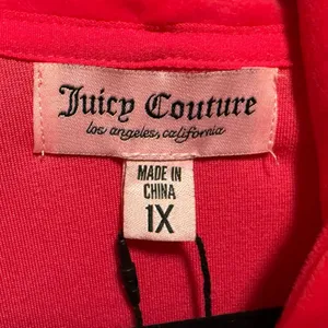 Juicy Couture Long Sleeve Full Zip Hoodie Track Jacket Hot Pink Size‎ 1X NWT thumbnail 5