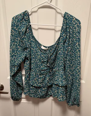 Heatherly Long Sleeve Blouse Multiple Size XL thumbnail 1
