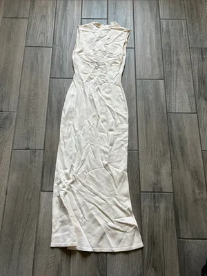 Meshki Korva knit Cream Sleeveless Midi Dress thumbnail 4