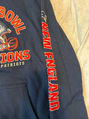 Fanatics BNWT New England patriots Super Bowl 53 Hoodie thumbnail 6