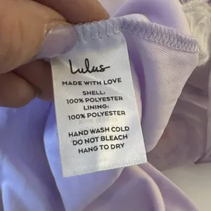 NWT Lulus Darling Behavior Lavender Floral Burnout Puff Sleeve Mini Dress XL‎ thumbnail 11