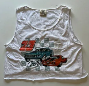 Comfort Colors Sorority Chi Omega White Graphic Tank Top Size Small thumbnail 4